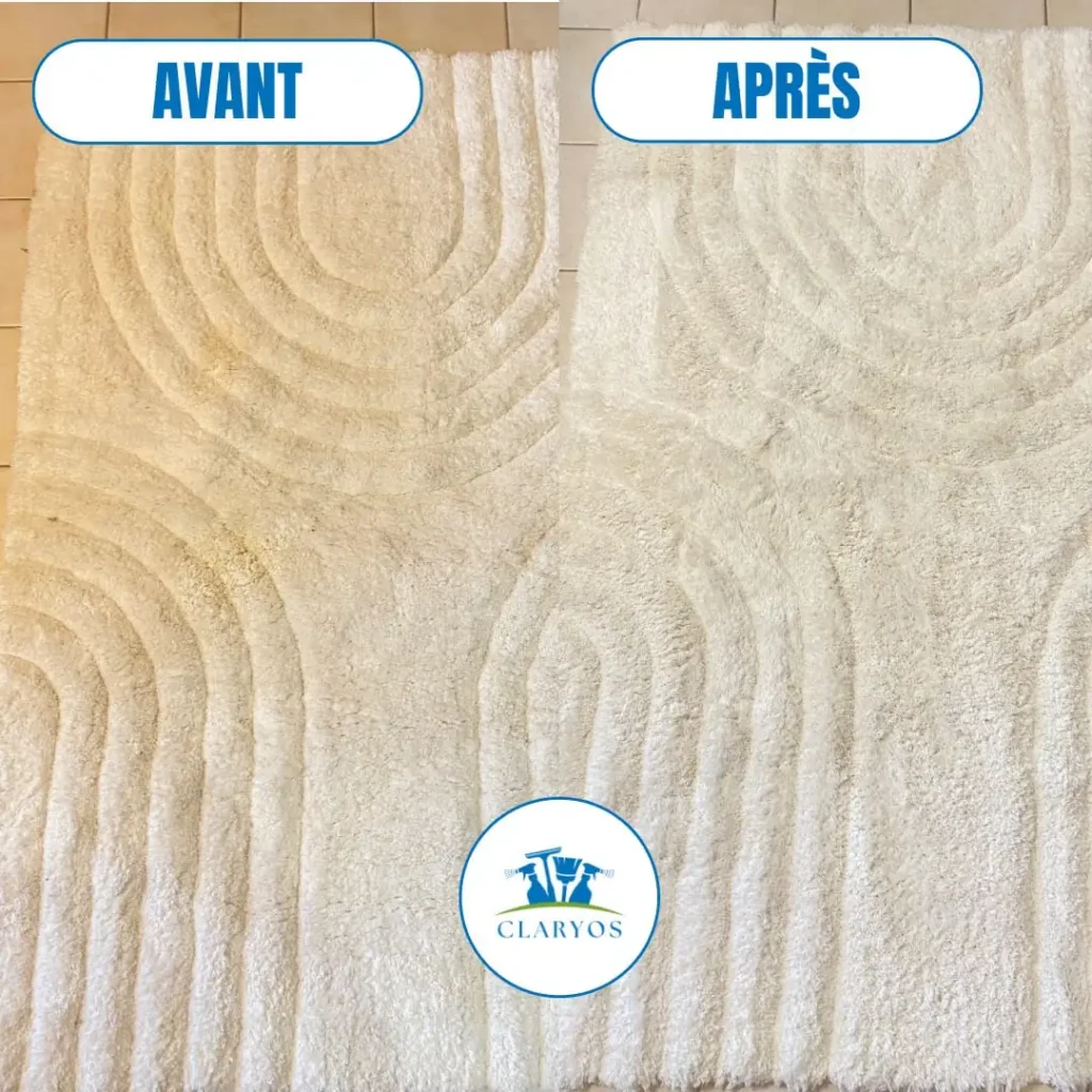 avant après nettoyage d'urine sur tapis à chartres