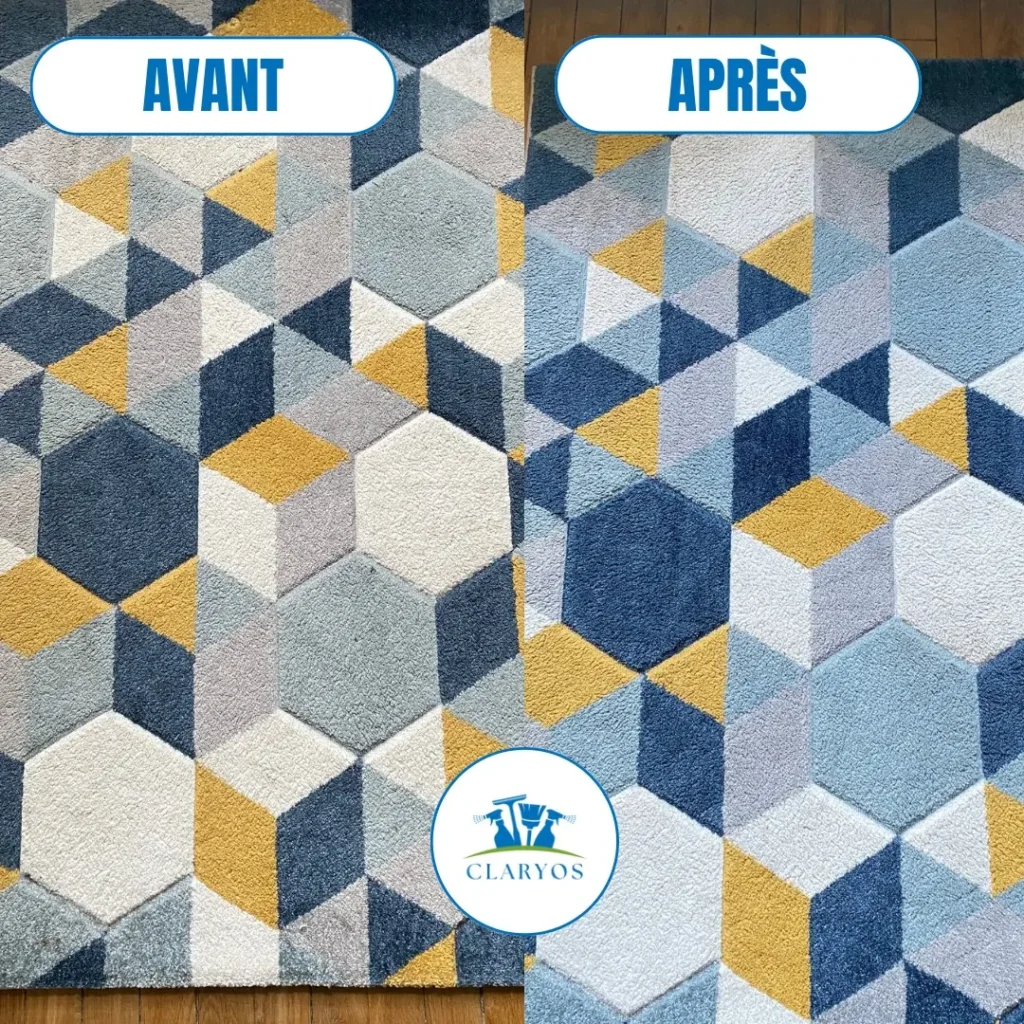 avant après nettoyage tapis à Voves